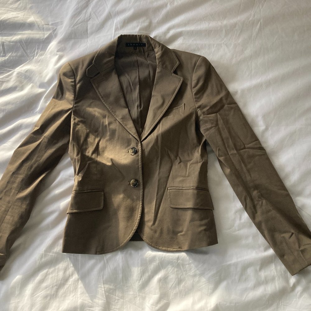 Theory Blazer, Tan, 6